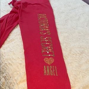 Victoria secret sweat pants. Coral color
